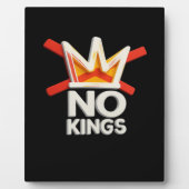 No Kings Anti Minimal Clean Design フォトプラーク (正面)
