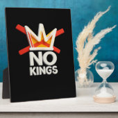 No Kings Anti Minimal Clean Design フォトプラーク (側面)