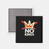 No Kings Anti Minimal Clean Design マグネット (正面/裏面)