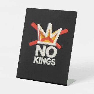 No Kings Anti Minimal Clean Design 台座サイン