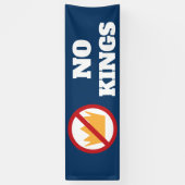 NO KINGS! Anti-Trump Dk Blue OD 横断幕 (縦)