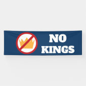 NO KINGS! Anti-Trump Dk Blue OD 横断幕 (横)