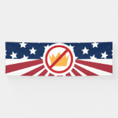 NO KINGS! Anti-Trump Flag 横断幕 (横)