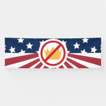 NO KINGS! Anti-Trump Flag