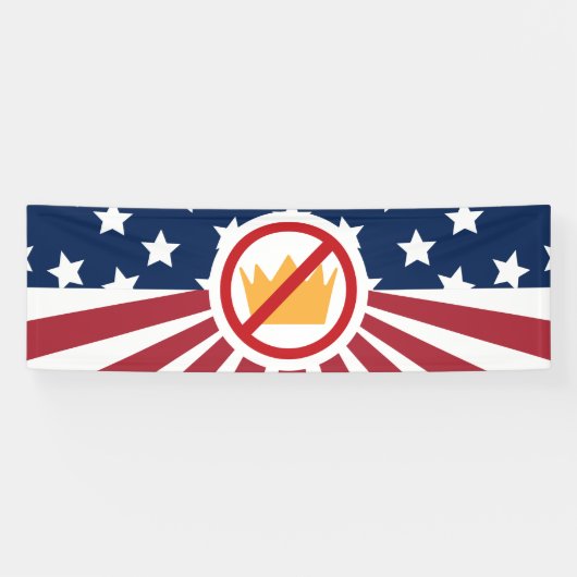 NO KINGS! Anti-Trump Flag 横断幕 (横)