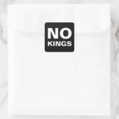 No Kings bold protest スクエアシール (バッグ)
