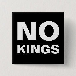 No Kings bold protest 缶バッジ