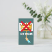 No Kings Business Card 名刺 (スタンド正面)