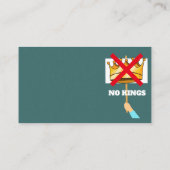 No Kings Business Card 名刺 (裏面)