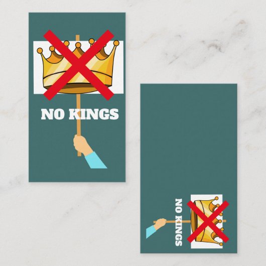 No Kings Business Card 名刺 (正面/裏面)