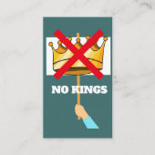 No Kings Business Card 名刺 (正面)