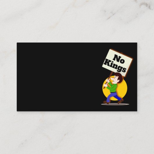 No Kings Business Card 名刺 (裏面)