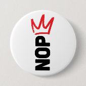 No Kings Button 缶バッジ (正面)
