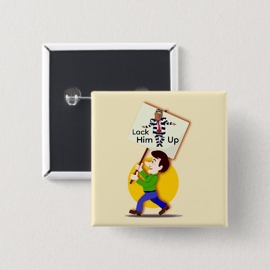 No Kings Button 缶バッジ (正面&裏面)