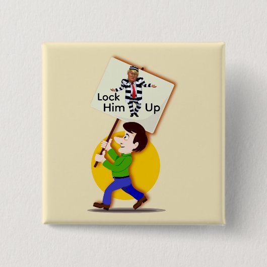 No Kings Button 缶バッジ (正面)