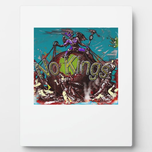 No Kings Classic Modern Minimal Style フォトプラーク (正面)