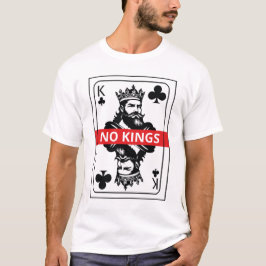No Kings Club Tシャツ 黒と白のトランプ