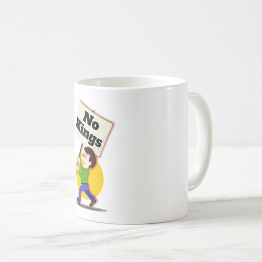 No Kings Coffee Mug コーヒーマグカップ (正面右)