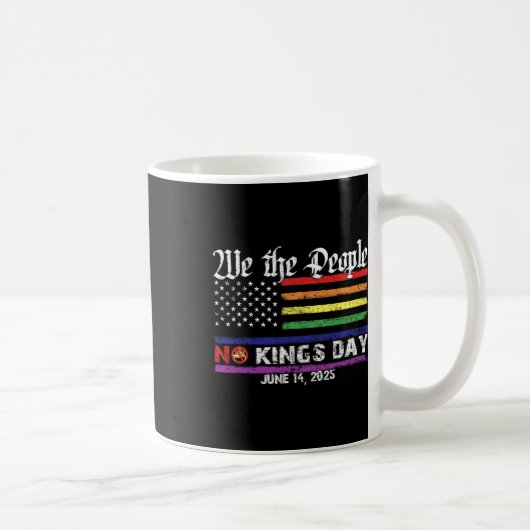 No Kings Day 6月14日Protee 2025 No Kings I コーヒーマグカップ (右)