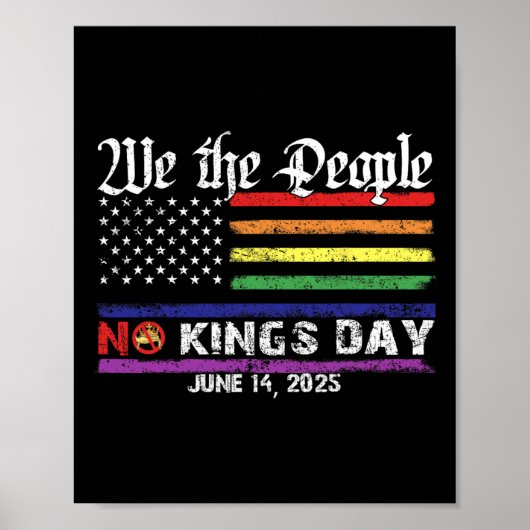 No Kings Day 6月14日Protee 2025 No Kings I ポスター (正面)