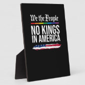 No Kings Day Classic Patriotic Style フォトプラーク (側面)