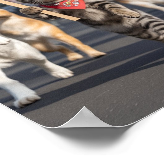 No Kings Day Pet Poster ポスター (角)