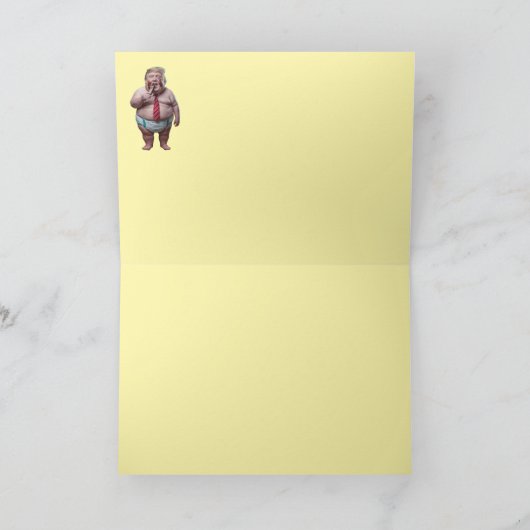 No Kings Day Pet Protest Card カード (内部)