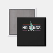 No Kings Day Retro Classic Design マグネット (正面/裏面)