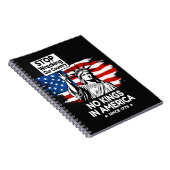 No Kings Day – Stop Wrecking Our Country Protest ノートブック (右側)