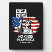 No Kings Day – Stop Wrecking Our Country Protest フォトプラーク (正面)