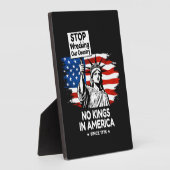 No Kings Day – Stop Wrecking Our Country Protest フォトプラーク (側面)