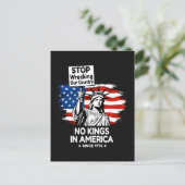 No Kings Day – Stop Wrecking Our Country Protest ポストカード (スタンド正面)