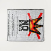 NO KINGS Declaration of Independence AGAIN タペストリー (正面(横))