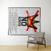 NO KINGS Declaration of Independence AGAIN タペストリー (インサイチュ(横))