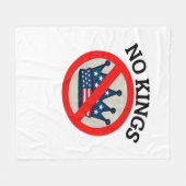 No Kings Essential Creative Style フリースブランケット (正面(横))