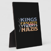 No Kings, Fascists, Tyrants, Nazis – Anti-Authorit フォトプラーク (側面)