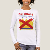 No Kings Fight Fascism トライブレンドＴシャツ (正面)