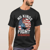 No Kings Fight Oligarchy T-Shirt Tシャツ (正面)