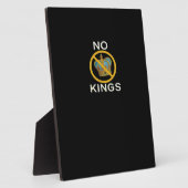 No Kings  Funny Design フォトプラーク (側面)