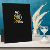 No Kings  Funny Design フォトプラーク (側面)