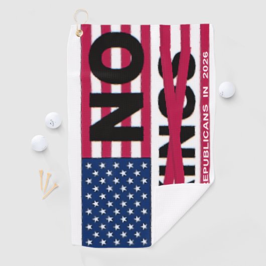 "NO kings" Golf Towel ゴルフタオル (インサイチュ)