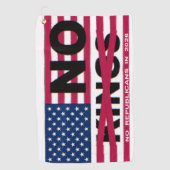 "NO kings" Golf Towel ゴルフタオル (正面)
