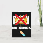 No Kings Greeting Card カード (正面)