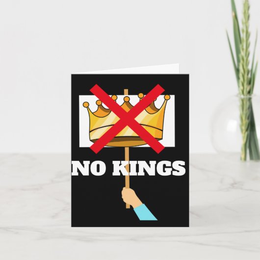 No Kings Greeting Card カード (正面)