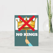 No Kings Greeting Card カード (正面)