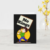 No Kings Greeting Card カード (黄色い花)