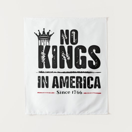 No Kings in Americaアンチトランプ米国愛国者 タペストリー (正面)