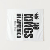 No Kings in Americaアンチトランプ米国愛国者 タペストリー (正面(横))