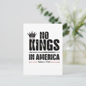 No Kings in Americaアンチトランプ米国愛国者 案内ポストカード (スタンド正面)