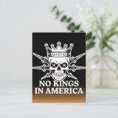 No Kings in Americaスカルと剣 ポストカード (スタンド正面)